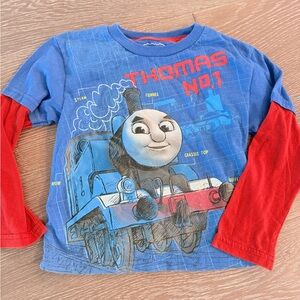 Thomas & Friends Blue and Red Long Sleeve Tee